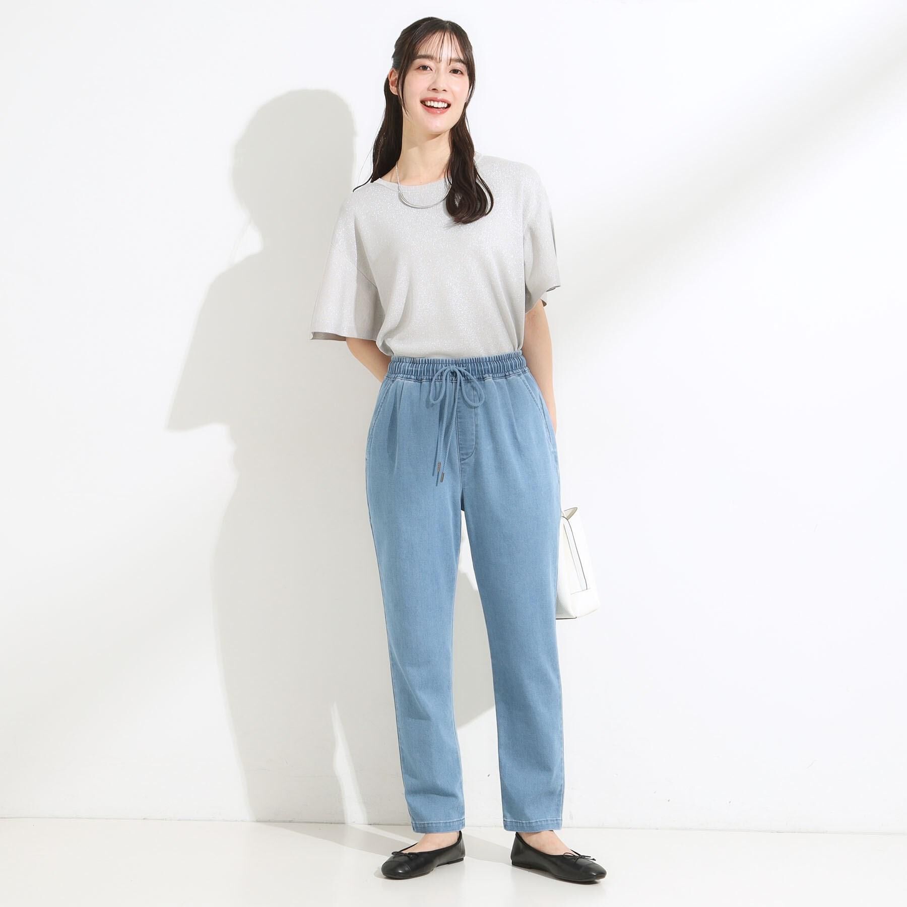 SHOO･LA･RUE「【S-LL】二の腕はカバーして魅せる フレアスリーブニット」|ニット・セーター|
