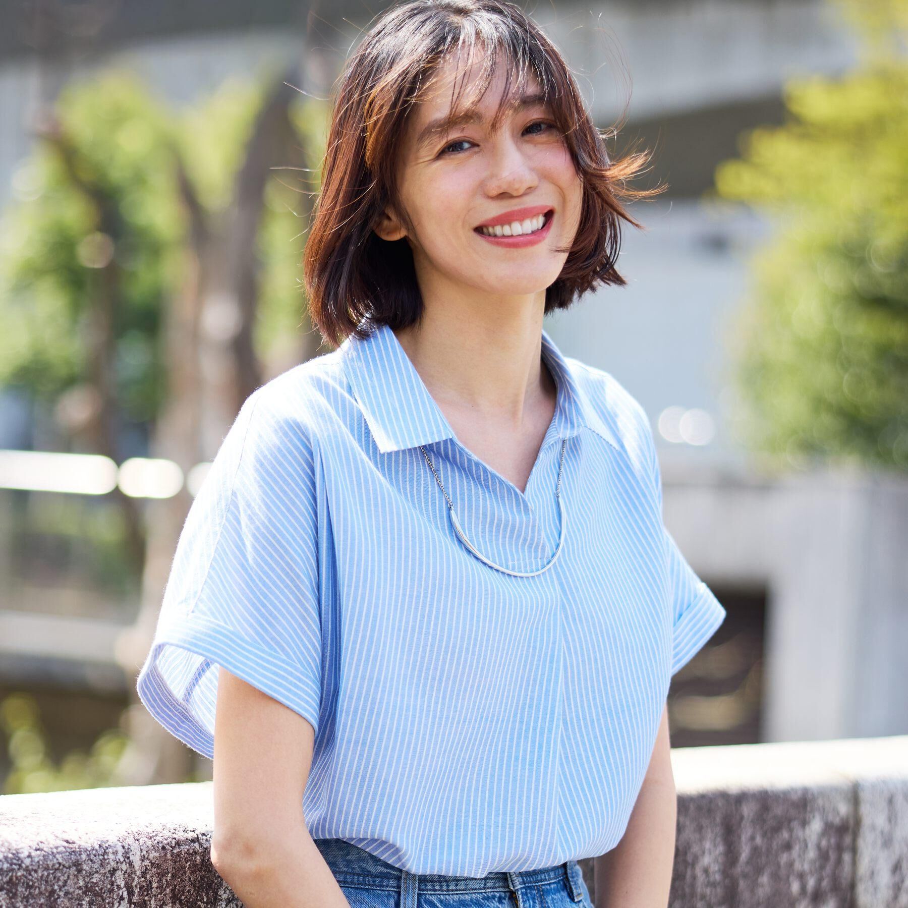 SHOO･LA･RUE「【ひんやり/UV】インせず着られる フレンチリネンスキッパーシャツ」|シャツ・ブラウス|