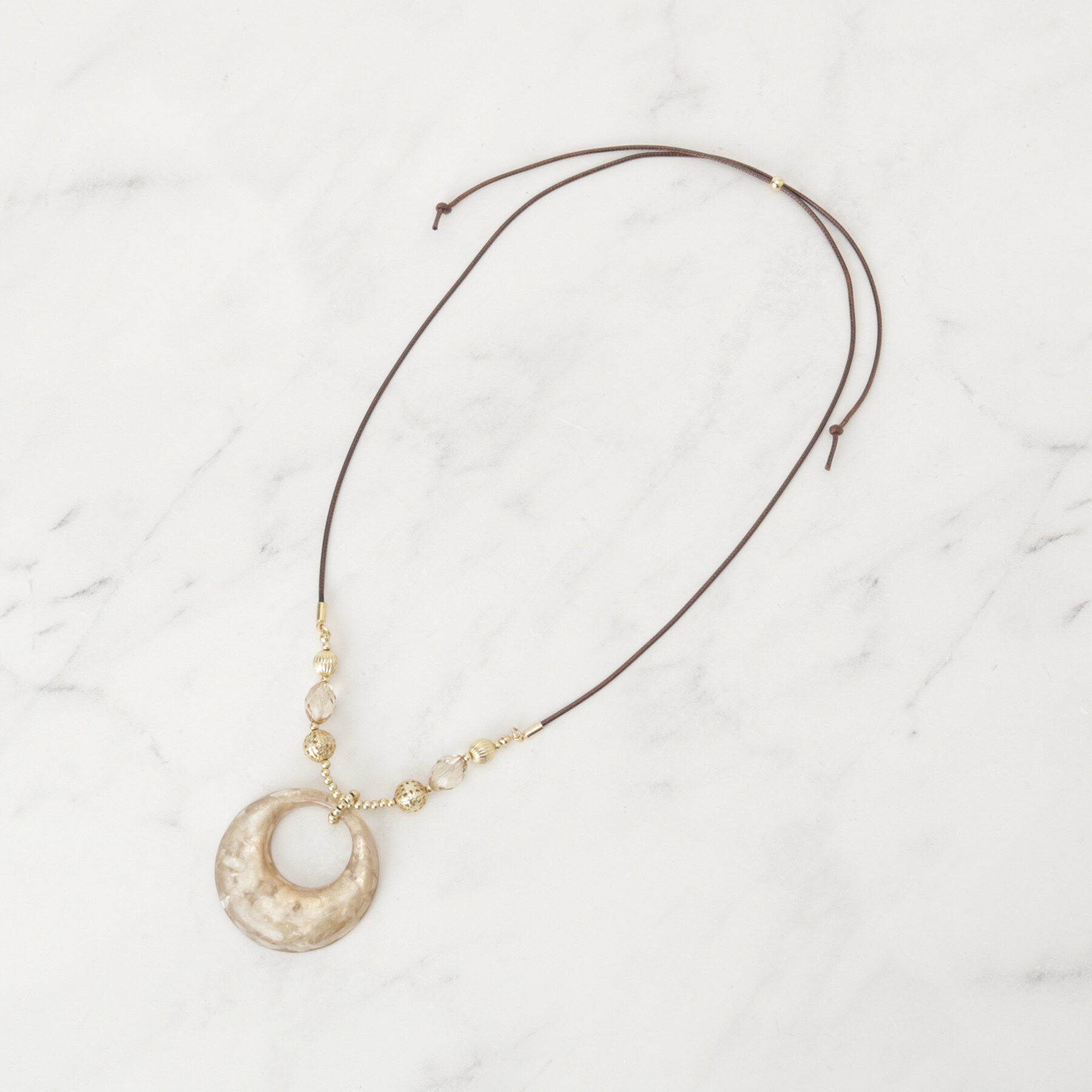 SHOO･LA･RUE「シェルミックスネックレス」|ネックレス|