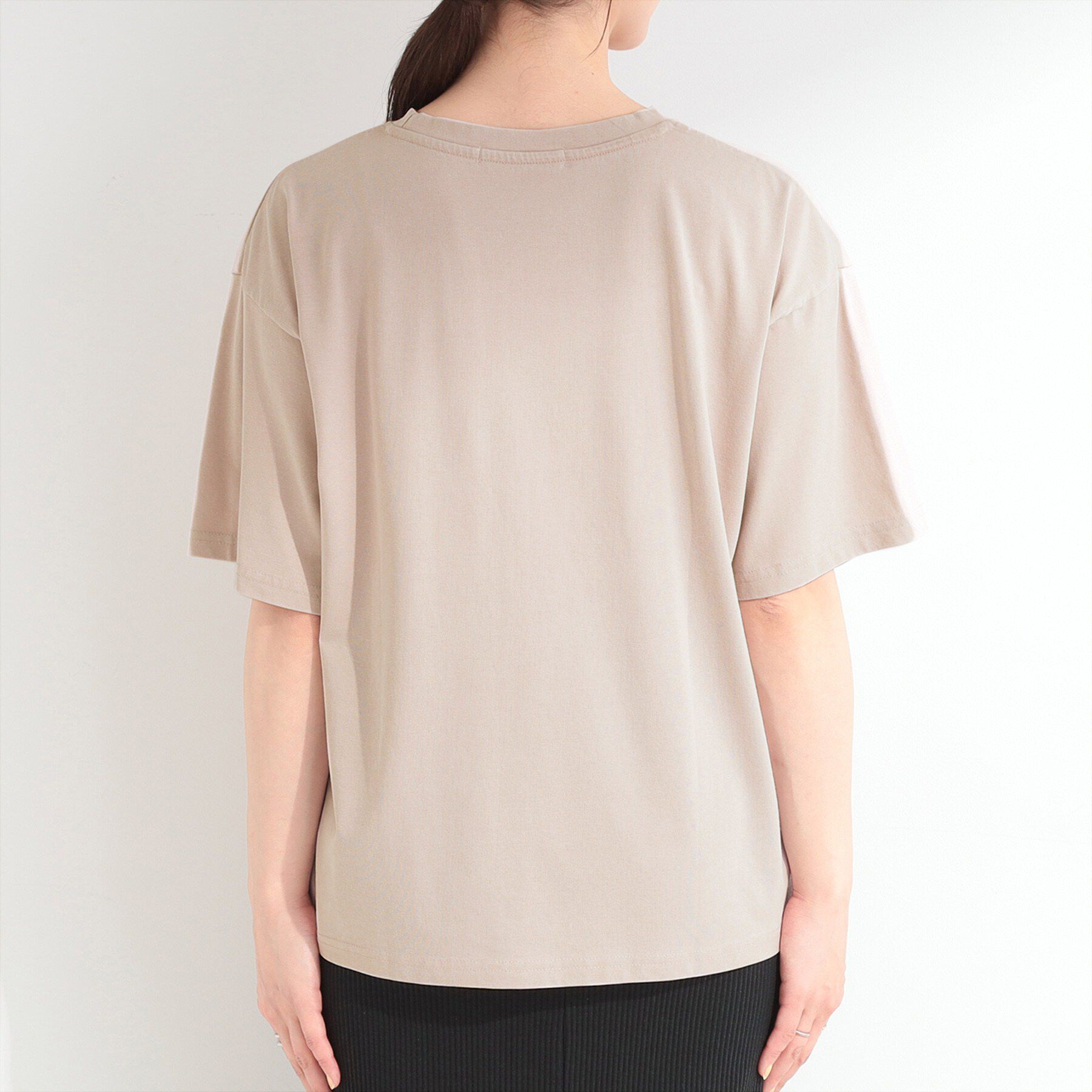 SHOO･LA･RUE「【ひんやり/S-LL/洗濯機可】選べる3柄 ヴィンテージ風こなれアソートTシャツ」|Tシャツ・カットソー|