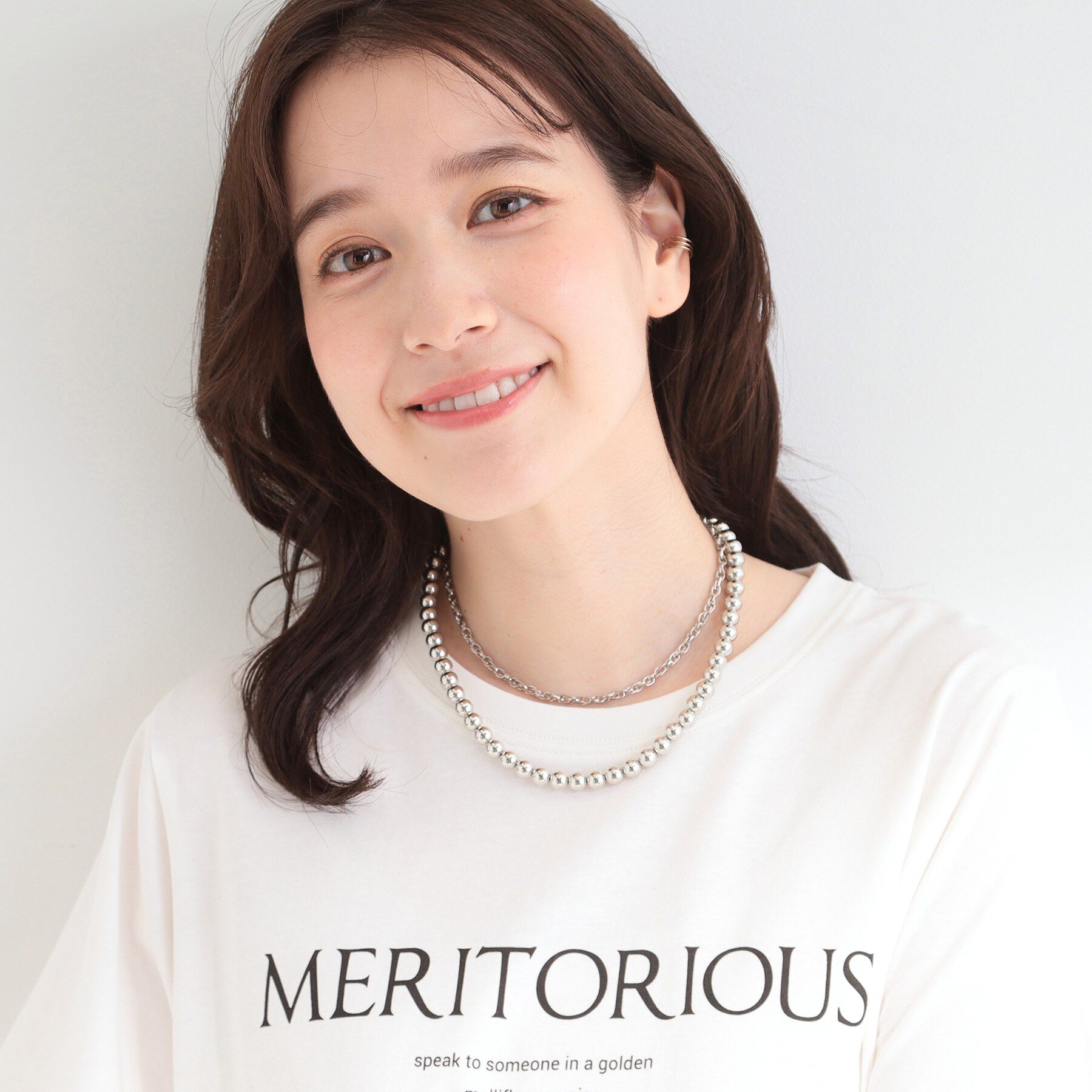 SHOO･LA･RUE「ボールチェーンスライドネックレス」|ネックレス|