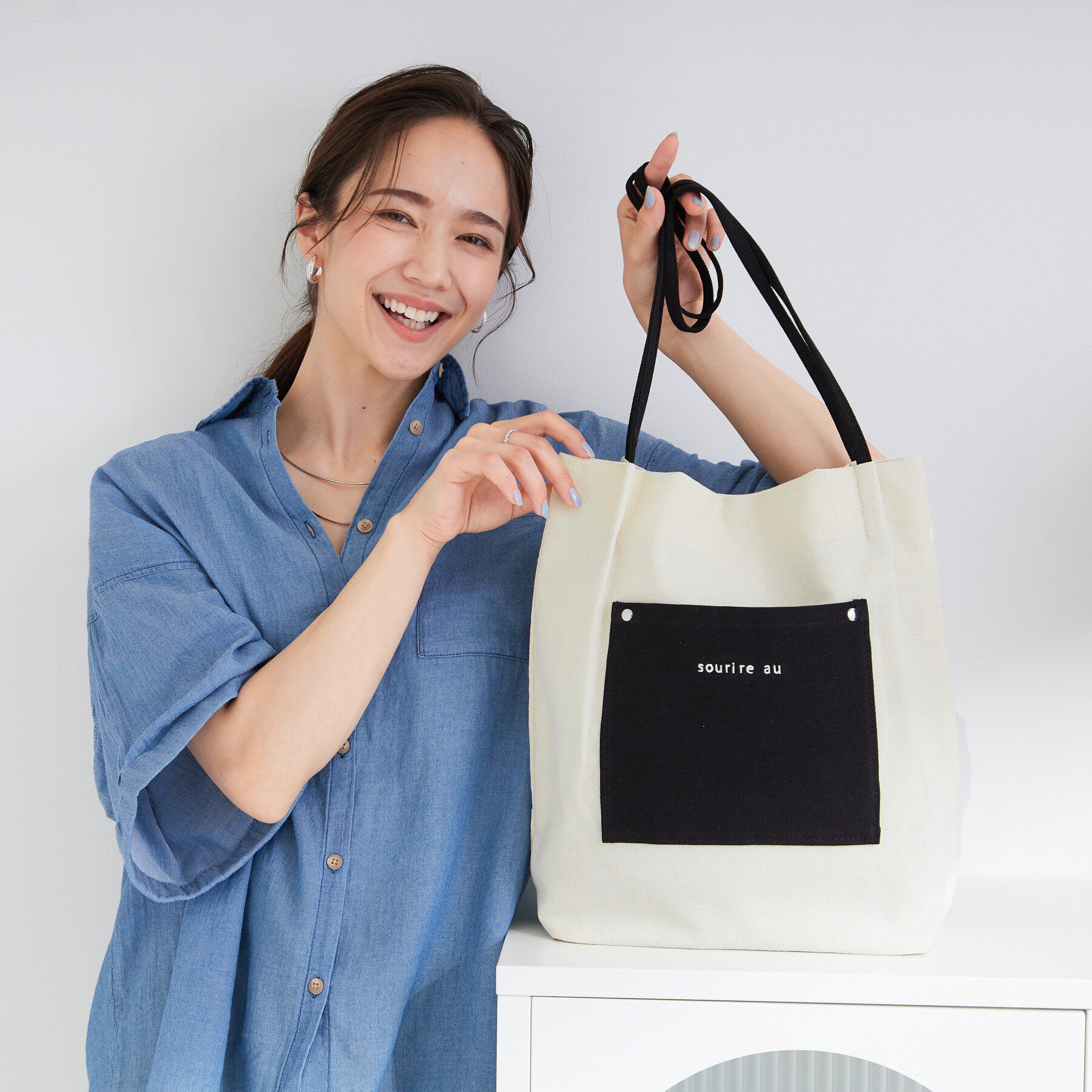 SHOO･LA･RUE「【柄が選べる】肩掛けしやすい キャンバストートバッグ」|トートバッグ|
