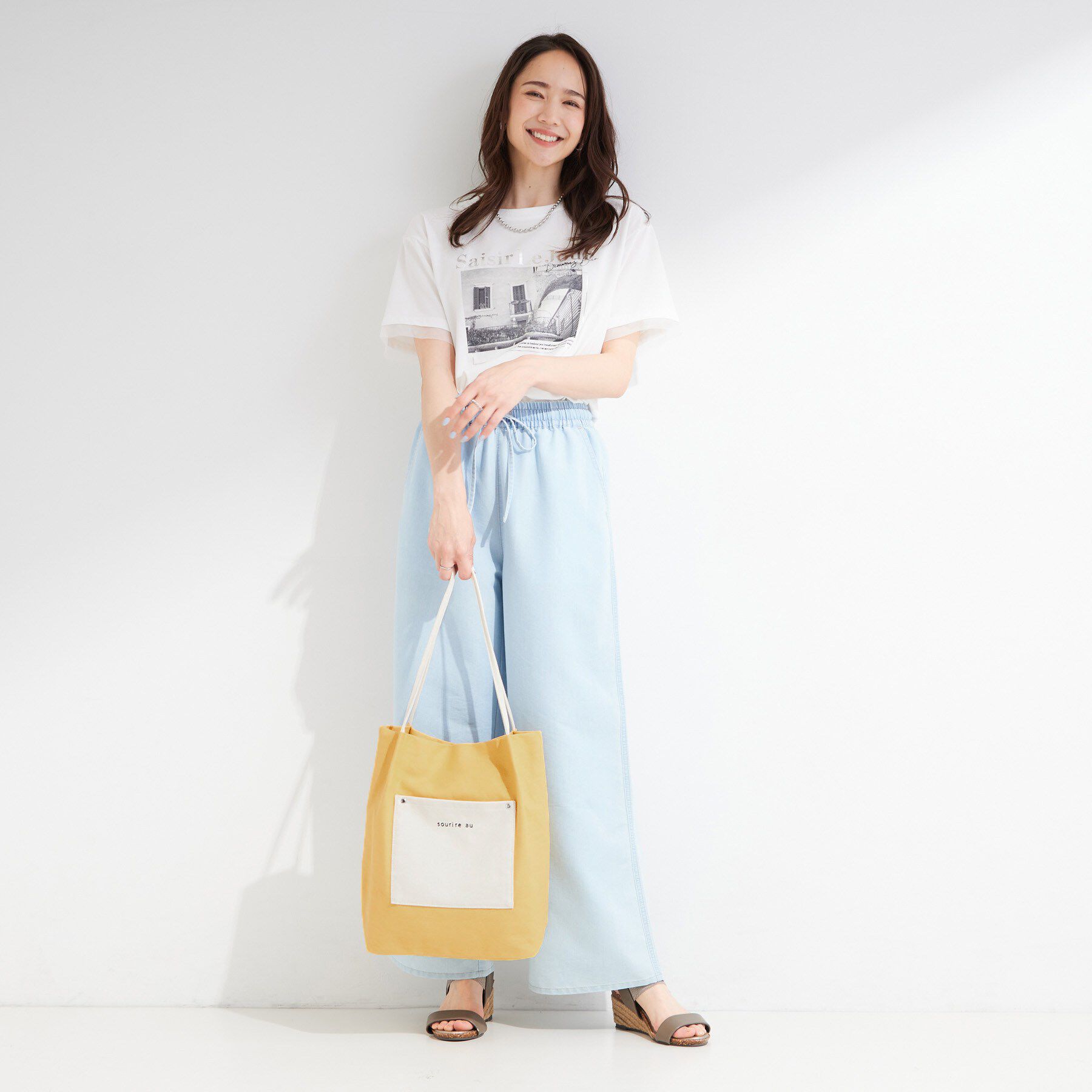 SHOO･LA･RUE「【柄が選べる】肩掛けしやすい キャンバストートバッグ」|トートバッグ|