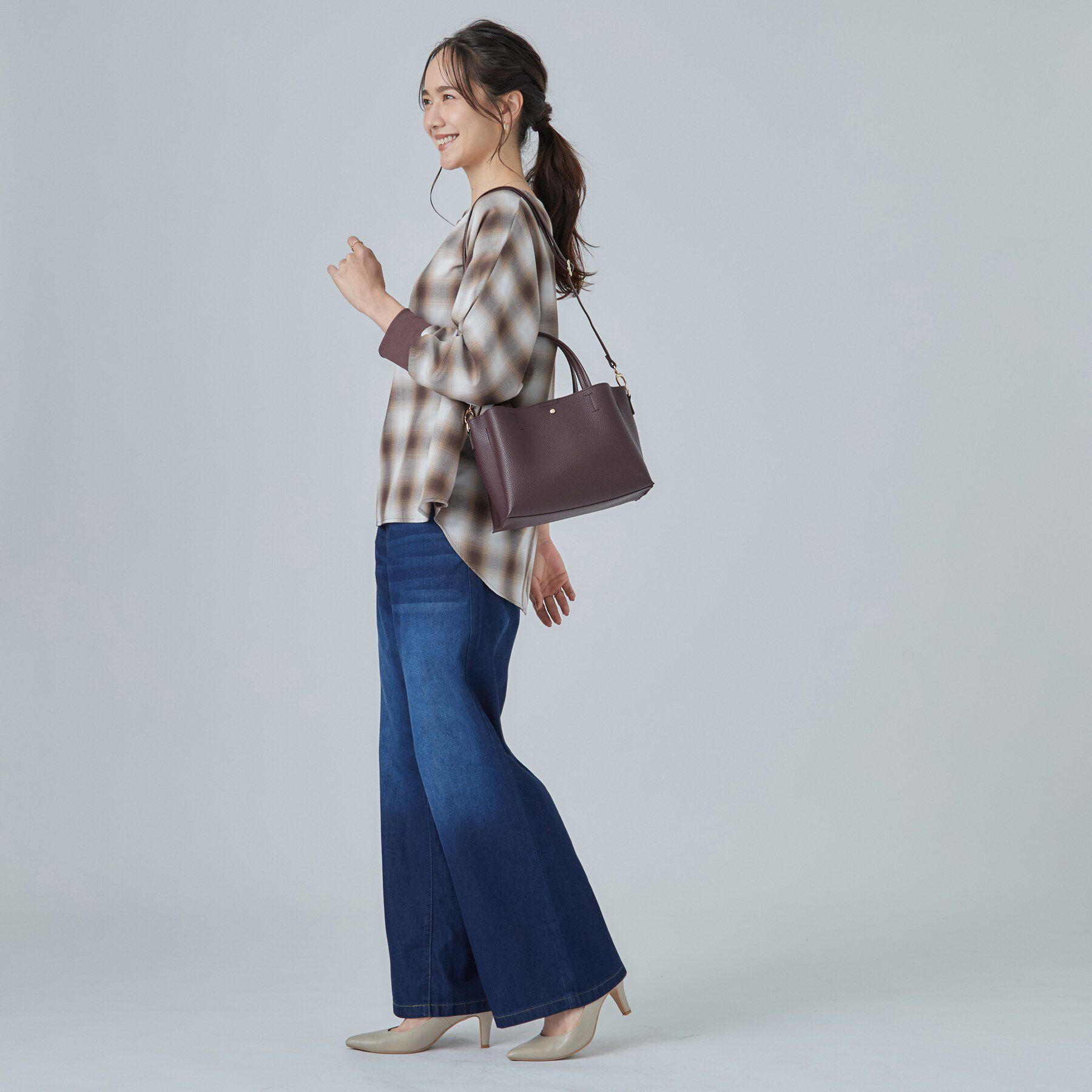 SHOO･LA･RUE「【軽量／2WAY】ボックストートバッグ」|トートバッグ|