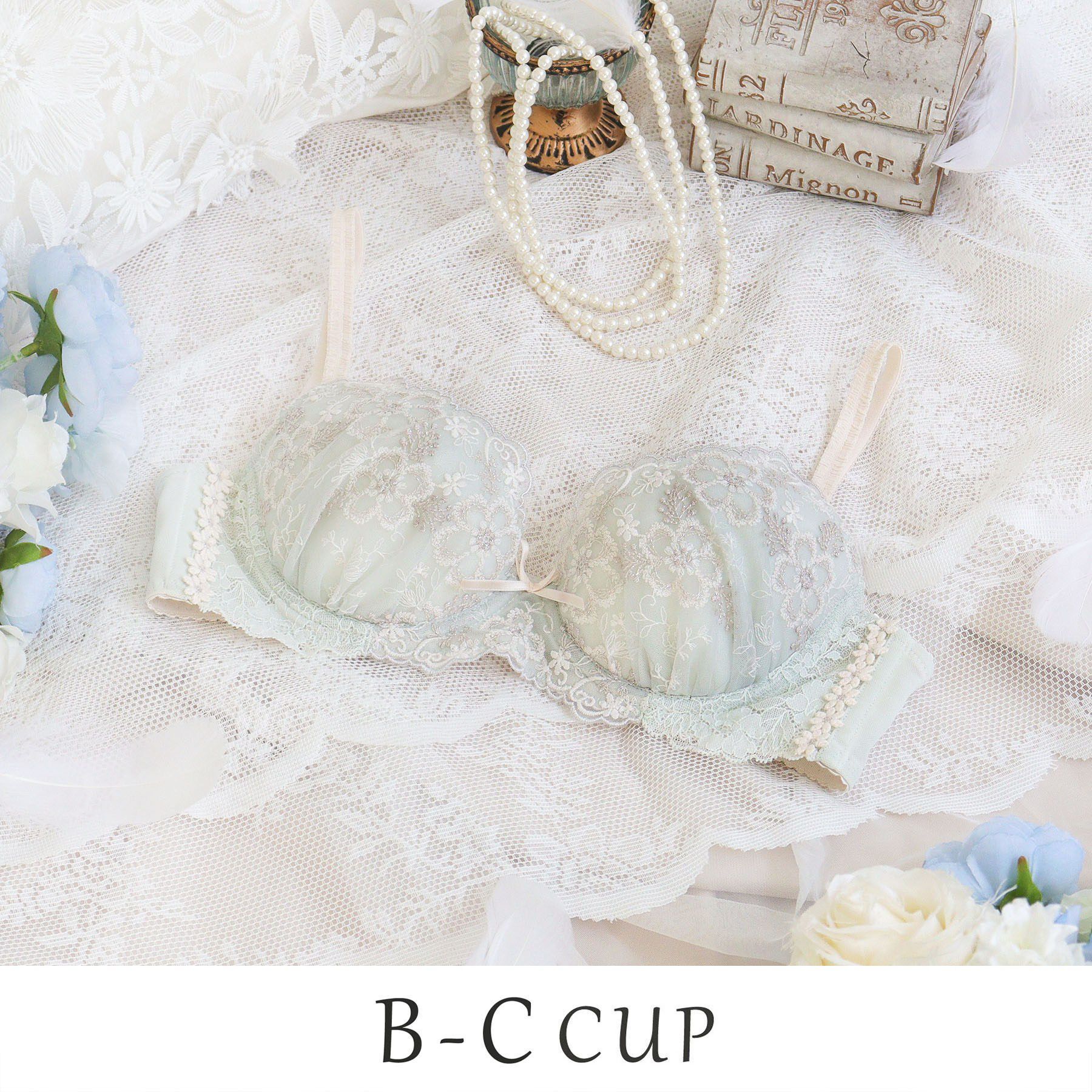 Risa Magli「ティニー ブラジャー （B－C） ＜Sweet Rich（スウィートリッチ）＞」|インナー|ミントグリーン(02