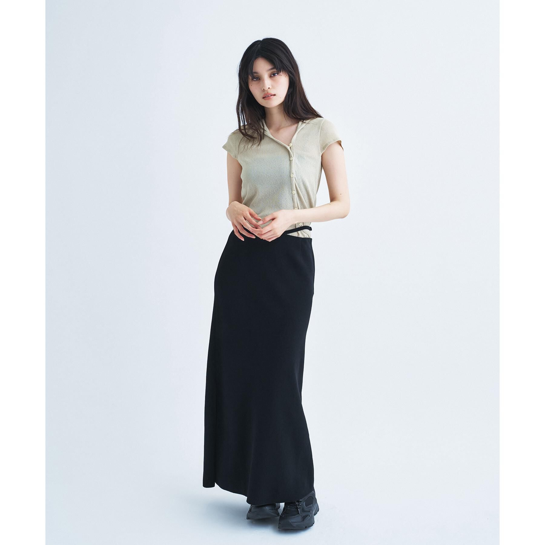 CODE A「【ReRe】easy－fit long skirt」|スカート|