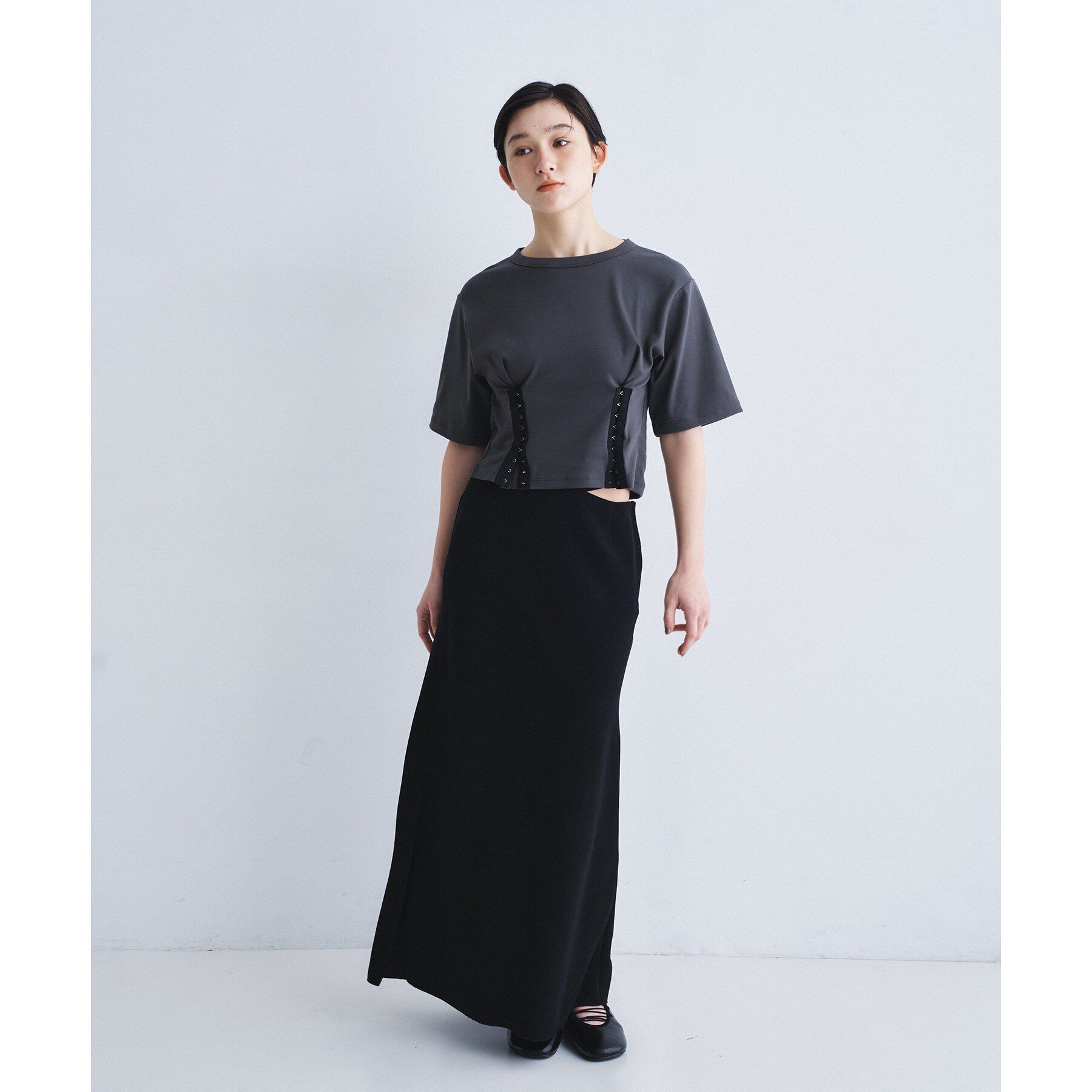 CODE A「corset jersey tee」|Tシャツ・カットソー|