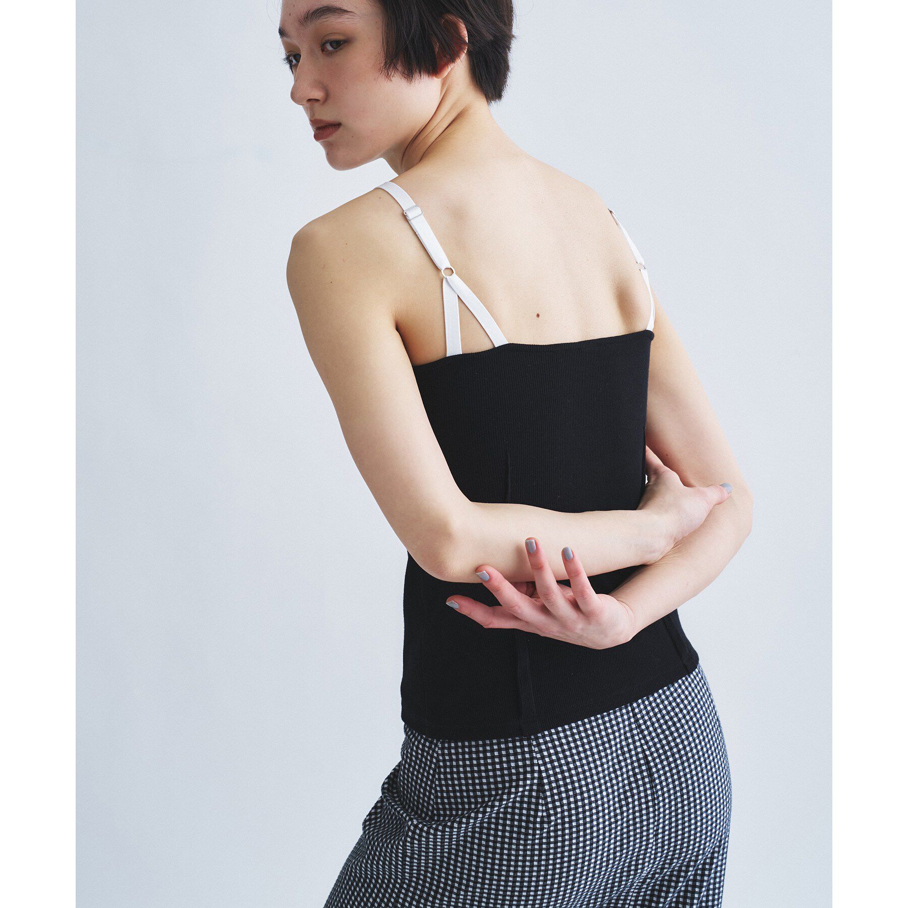 CODE A「【Cup-in】edge line camisole」|キャミソール|