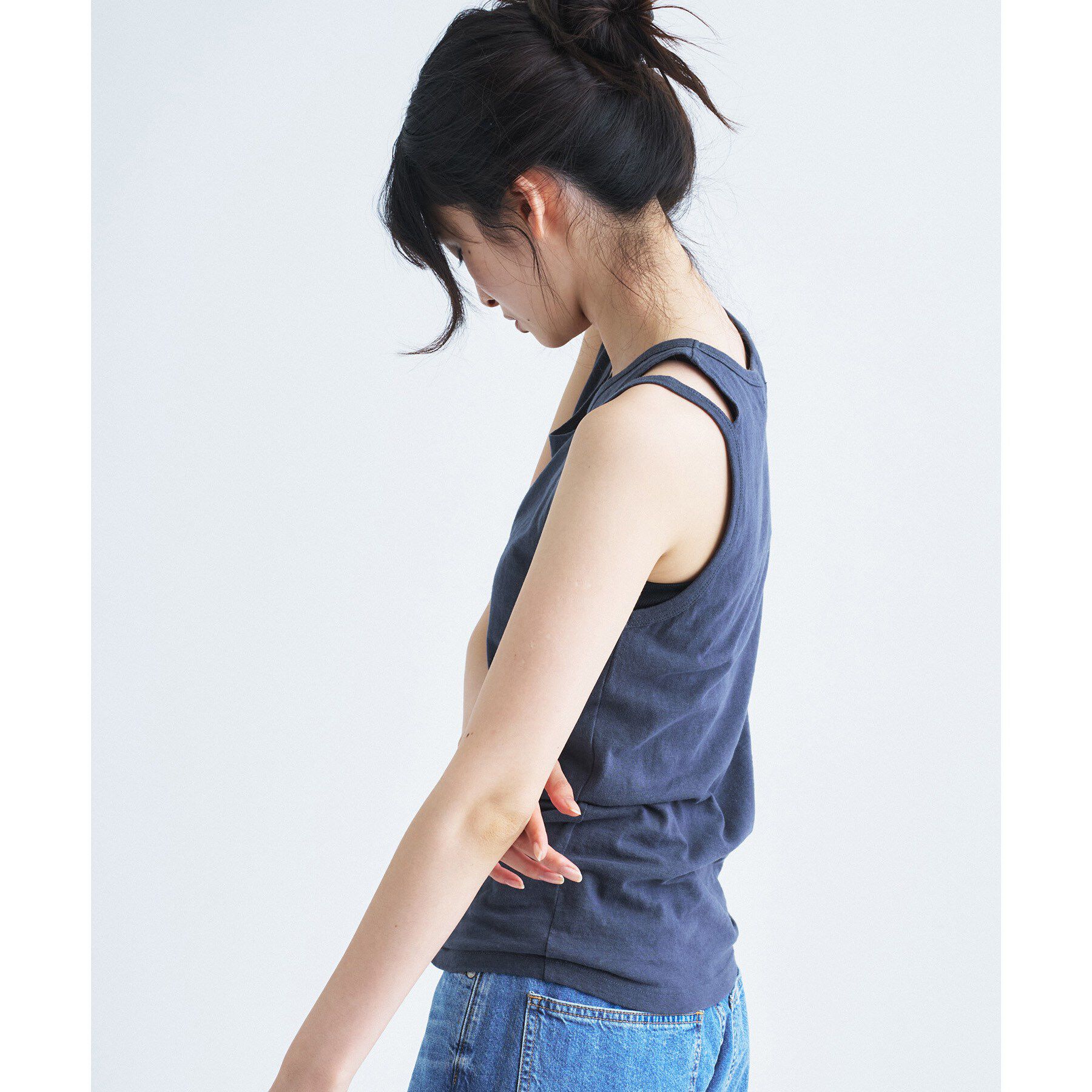 CODE A「IRONING｜cut out tank top」|キャミソール|