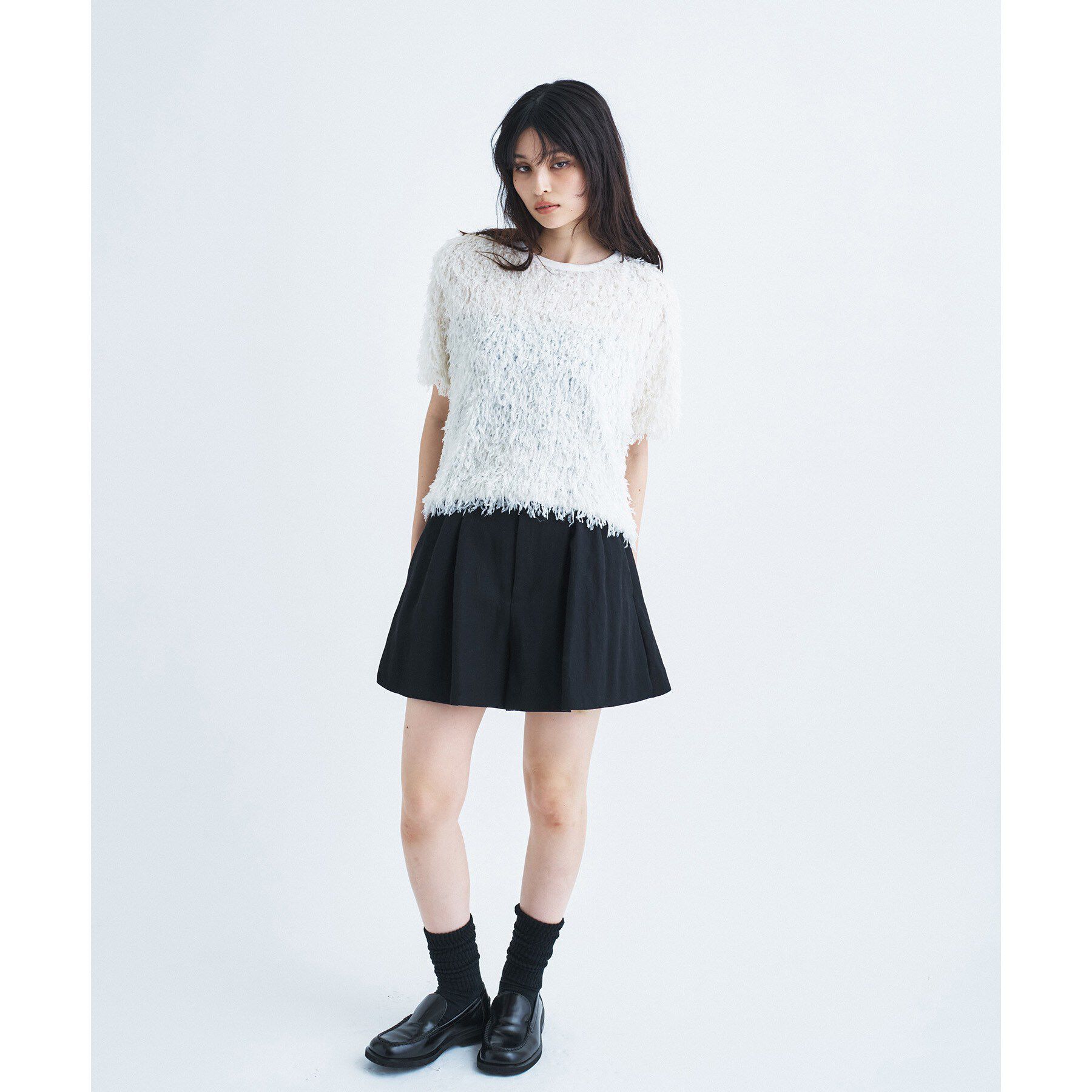 CODE A「IRONING｜feather tulle S／S tee」|Tシャツ・カットソー|