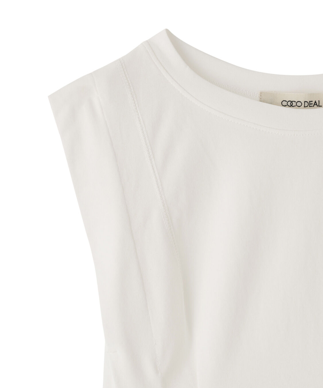 COCO DEAL「布帛ドッキングペプラムカットソー」|Tシャツ・カットソー|