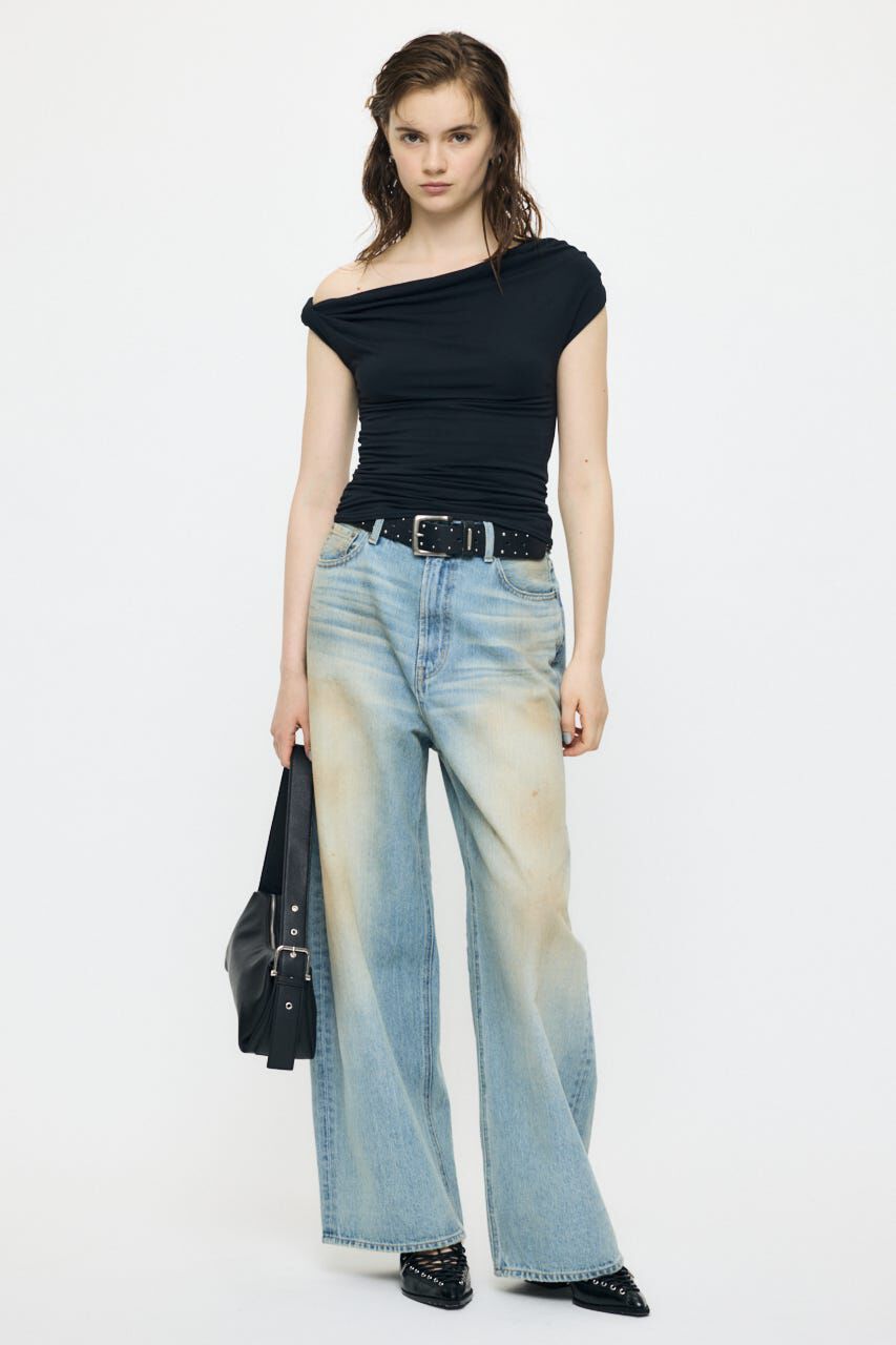 MOUSSY「DRAPE OFF SHOULDER CUT トップス」|その他|