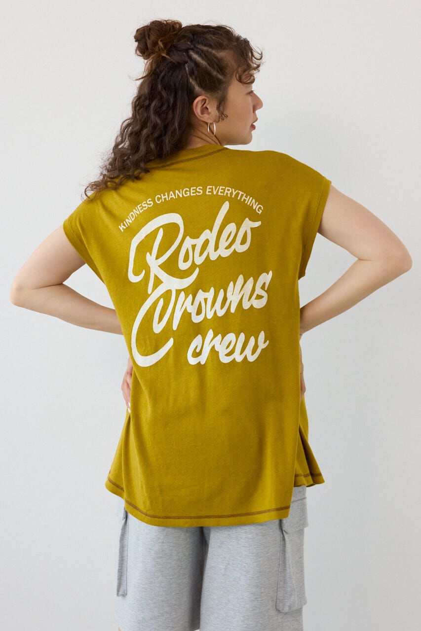 RODEO CROWNS「フレンチスリーブロゴニットトップス」|ニット・セーター|YEL