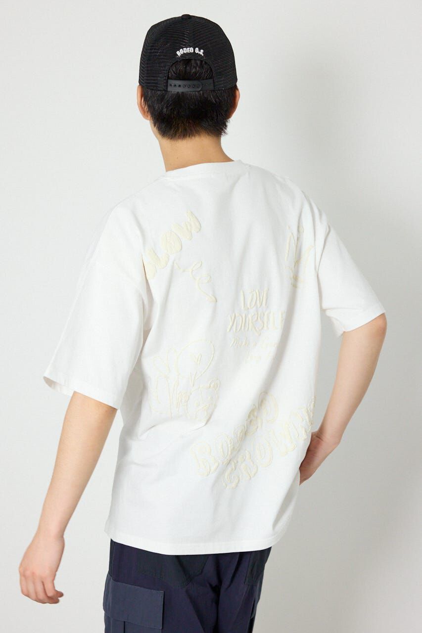 RODEO CROWNS「クレヨンタッチ同色発泡プリントTシャツ」|Tシャツ・カットソー|