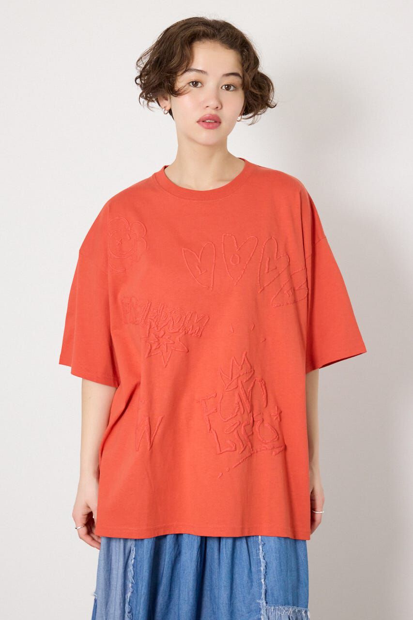 RODEO CROWNS「クレヨンタッチ同色発泡プリントTシャツ」|Tシャツ・カットソー|ORG