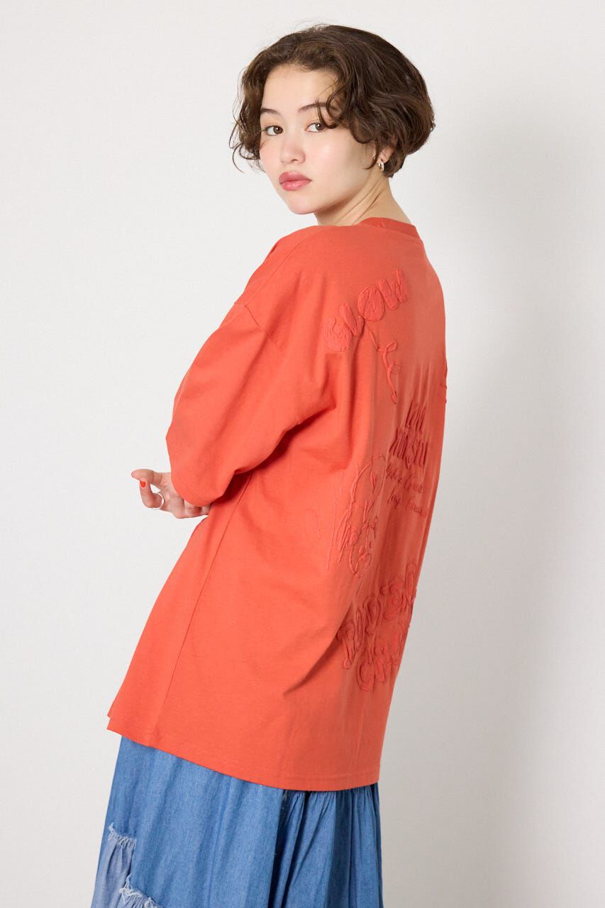 RODEO CROWNS「クレヨンタッチ同色発泡プリントTシャツ」|Tシャツ・カットソー|