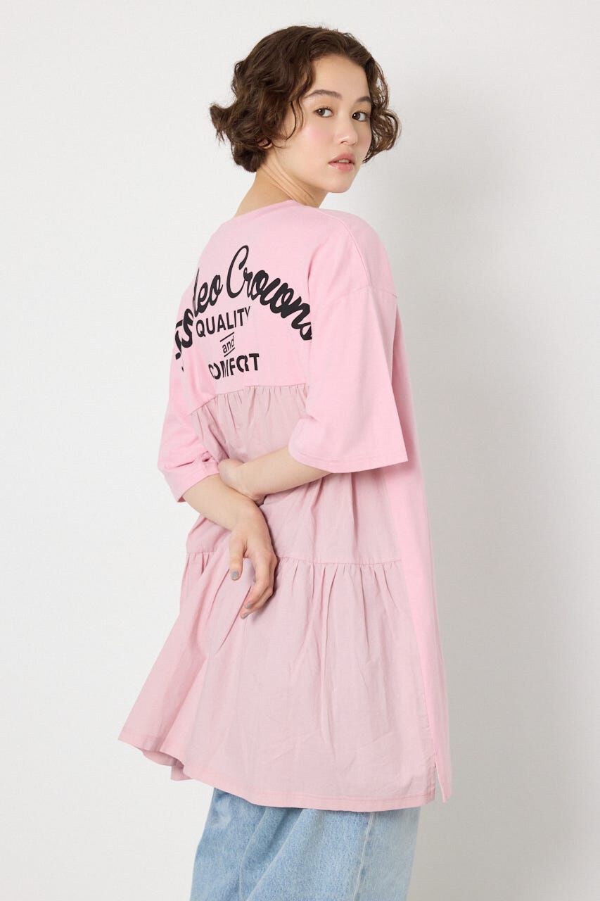 RODEO CROWNS「バックティアードコンビチュニックワンピース」|ワンピース|