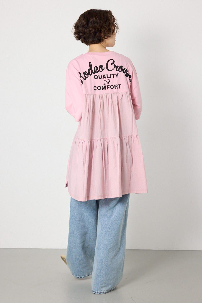 RODEO CROWNS「バックティアードコンビチュニックワンピース」|ワンピース|