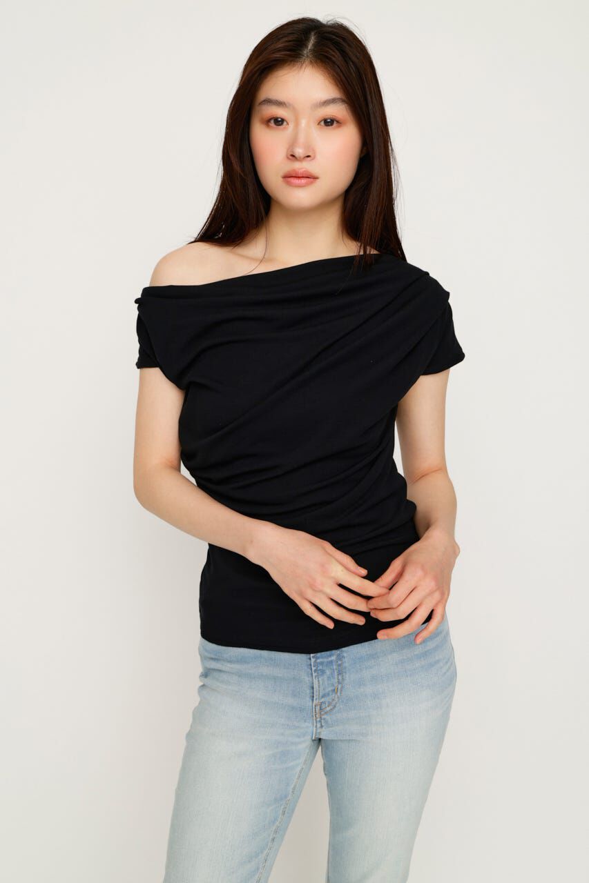 SLY「ONE SHOULDER CUT トップス」|Tシャツ・カットソー|