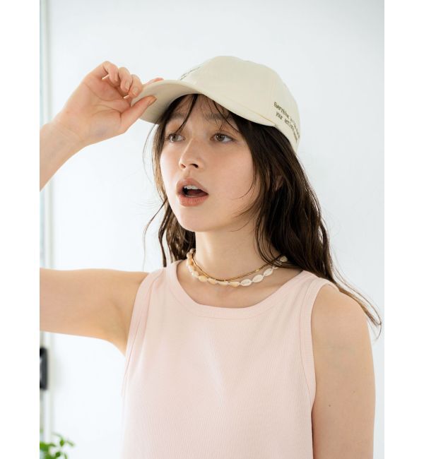 Ungrid「エンブロイダリーカラーロゴキャップ」|キャップ・キャスケット|