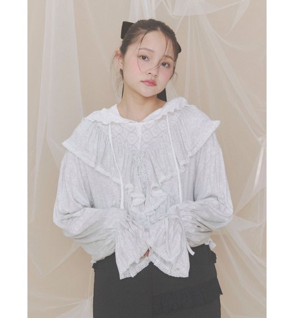 merry jenny「フードレーストップス」|Tシャツ・カットソー|