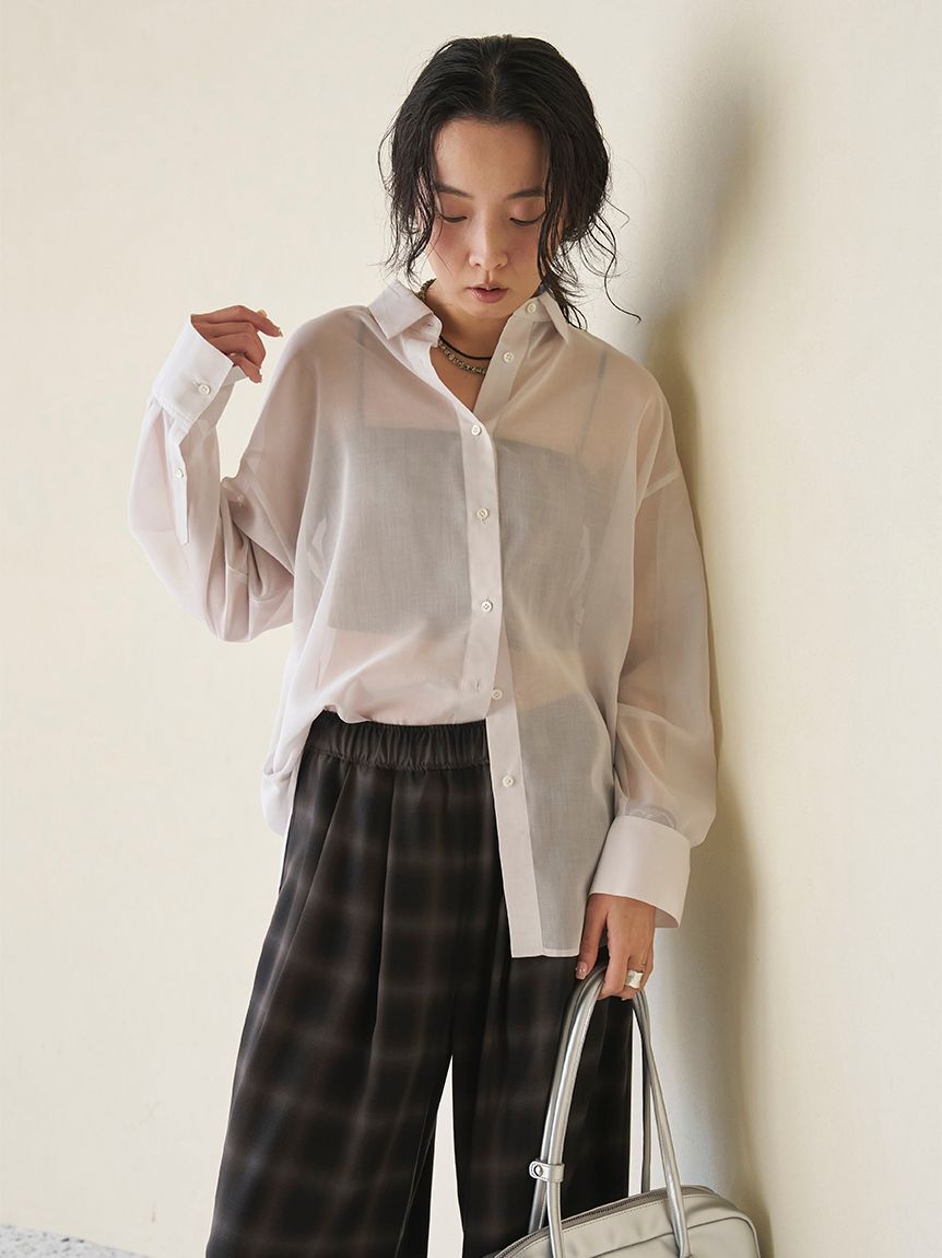 emmi atelier「シアーシャツ」|シャツ・ブラウス|LBEG
