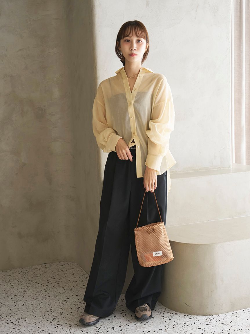 emmi atelier「シアーシャツ」|シャツ・ブラウス|