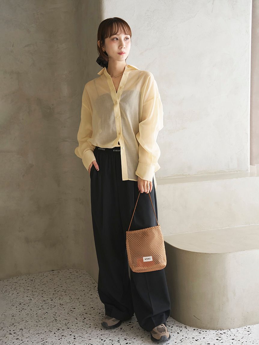 emmi atelier「シアーシャツ」|シャツ・ブラウス|