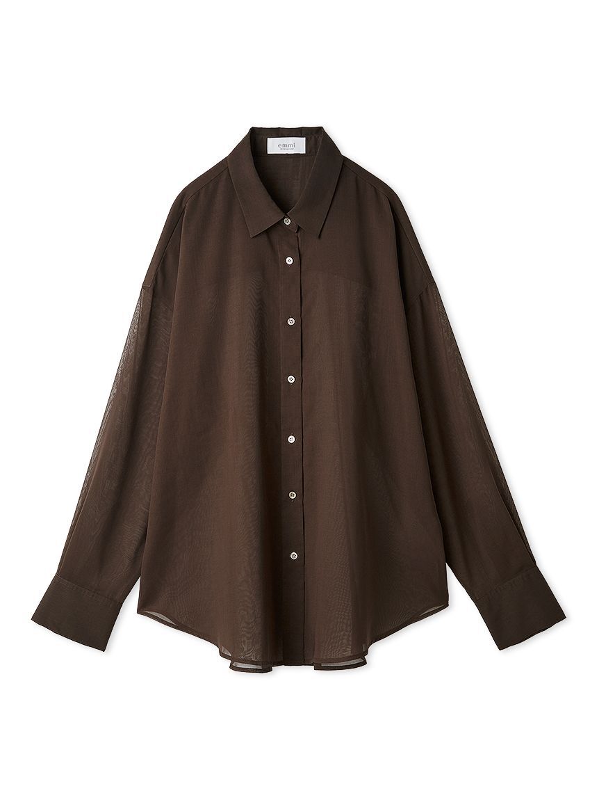 emmi atelier「シアーシャツ」|シャツ・ブラウス|