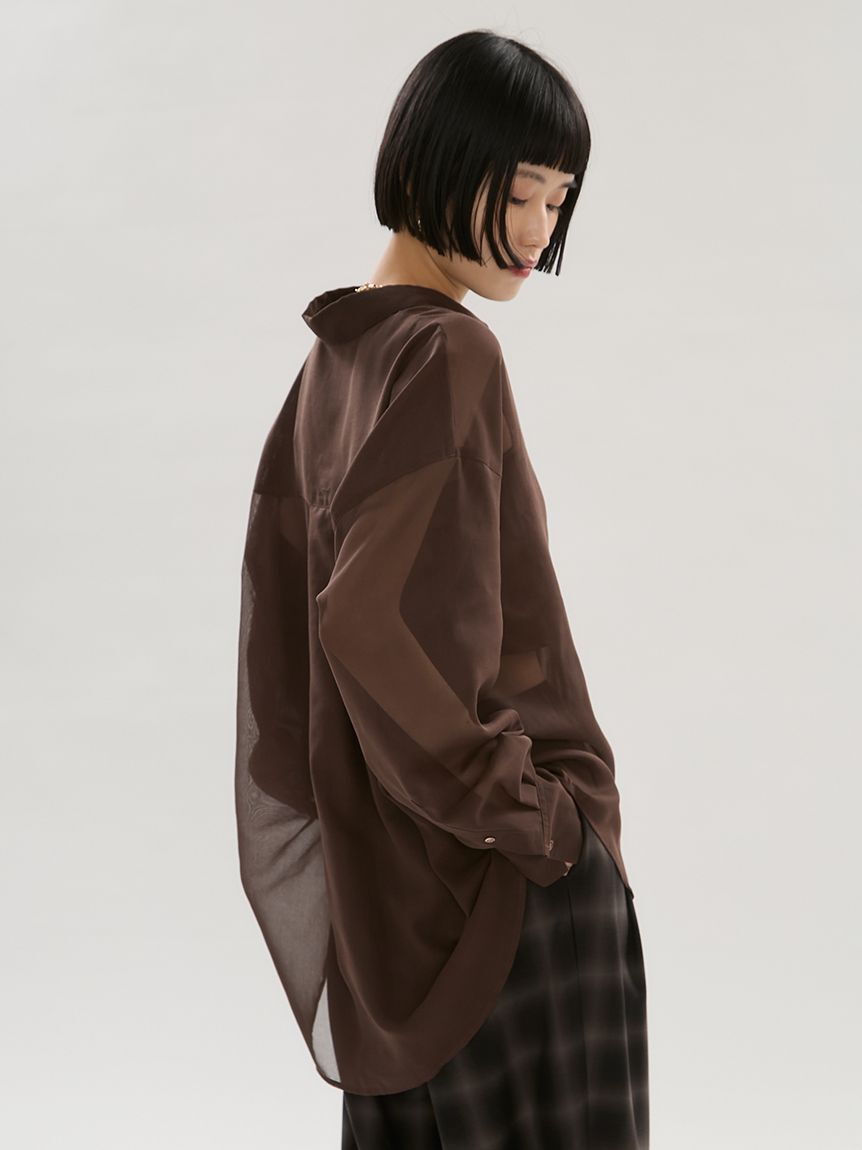 emmi atelier「シアーシャツ」|シャツ・ブラウス|