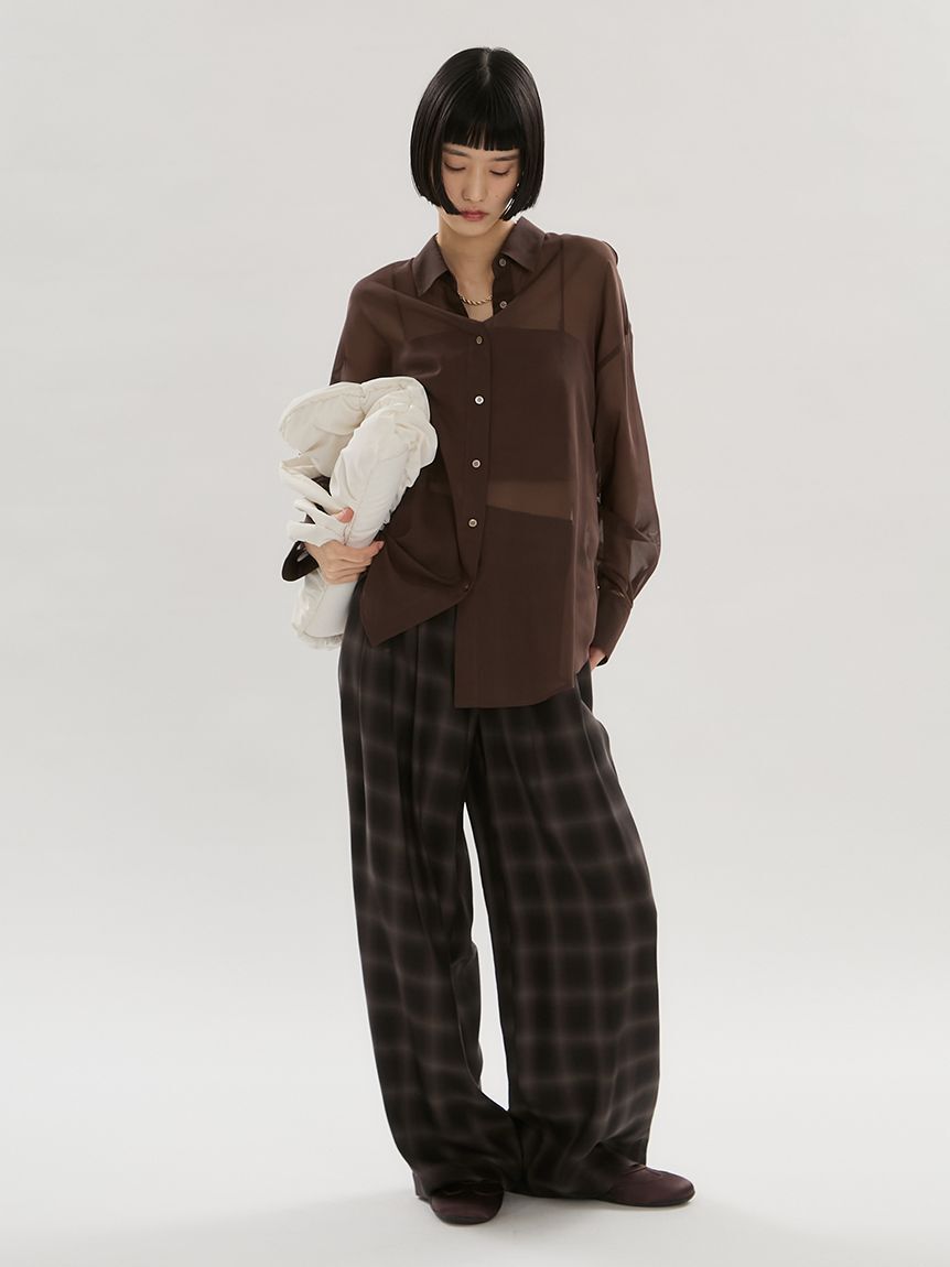 emmi atelier「シアーシャツ」|シャツ・ブラウス|