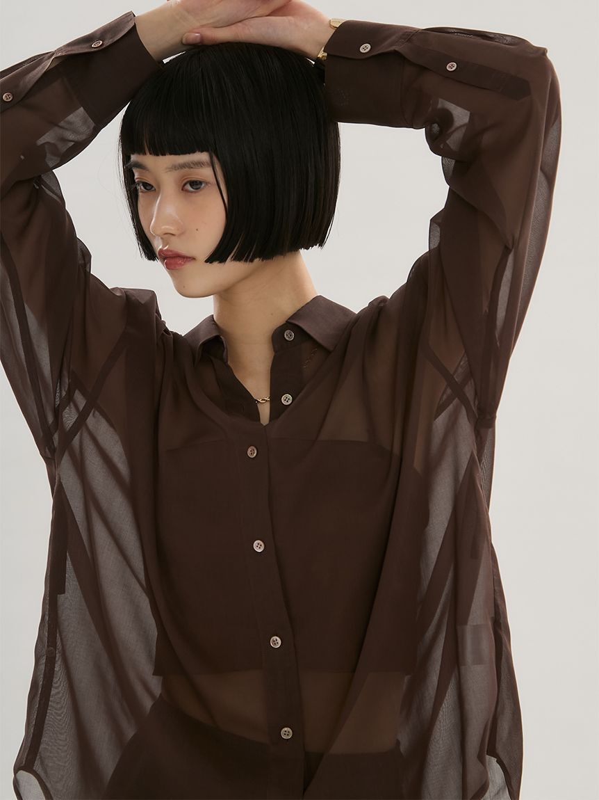 emmi atelier「シアーシャツ」|シャツ・ブラウス|BRW