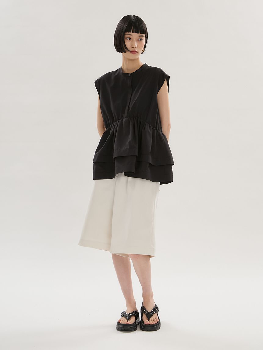 emmi atelier「ノースリーブペプラムブラウス」|シャツ・ブラウス|