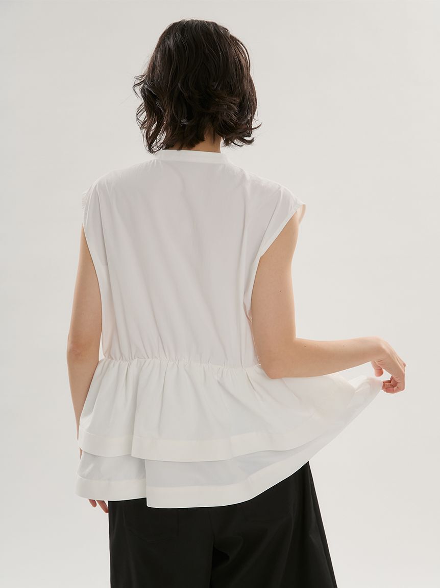 emmi atelier「ノースリーブペプラムブラウス」|シャツ・ブラウス|