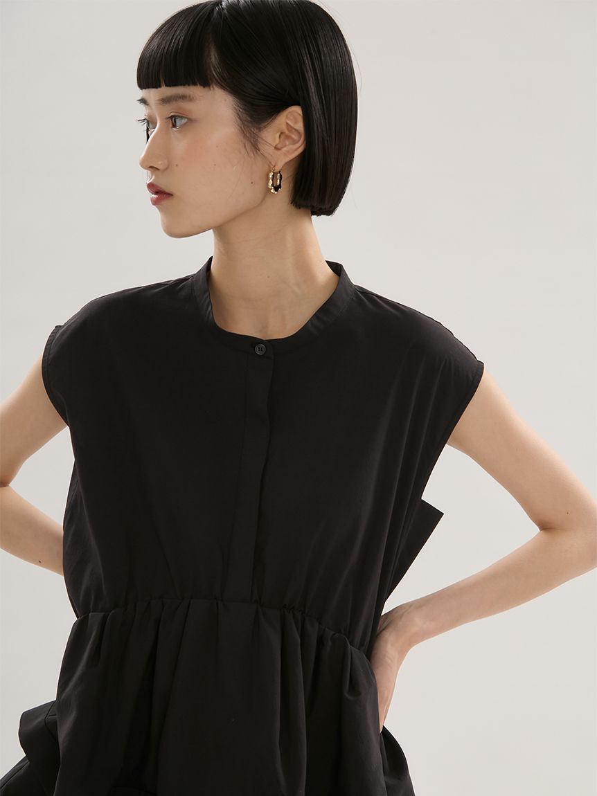 emmi atelier「ノースリーブペプラムブラウス」|シャツ・ブラウス|