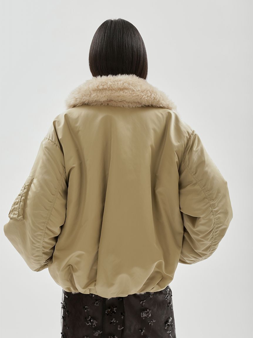 emmi atelier「リバーシブルボンバーブルゾン」|ブルゾン・スタジャン|