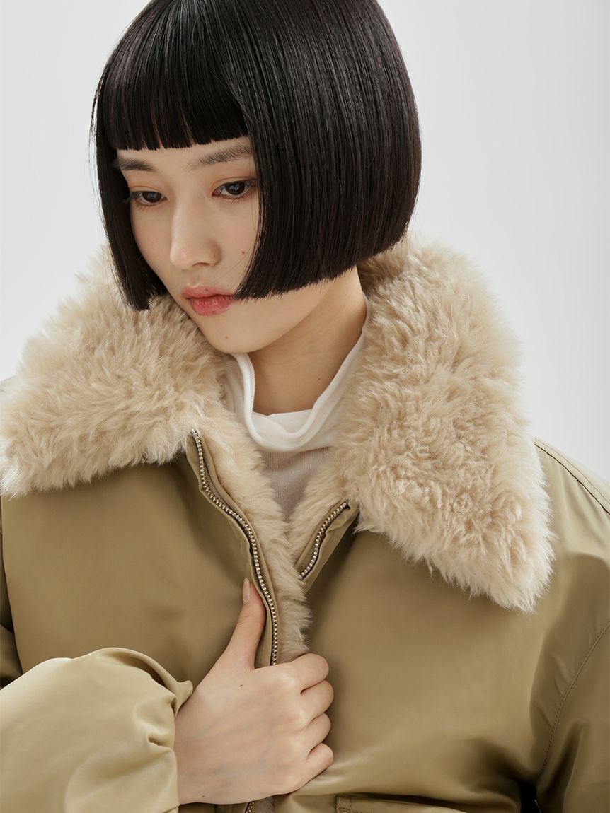 emmi atelier「リバーシブルボンバーブルゾン」|ブルゾン・スタジャン|