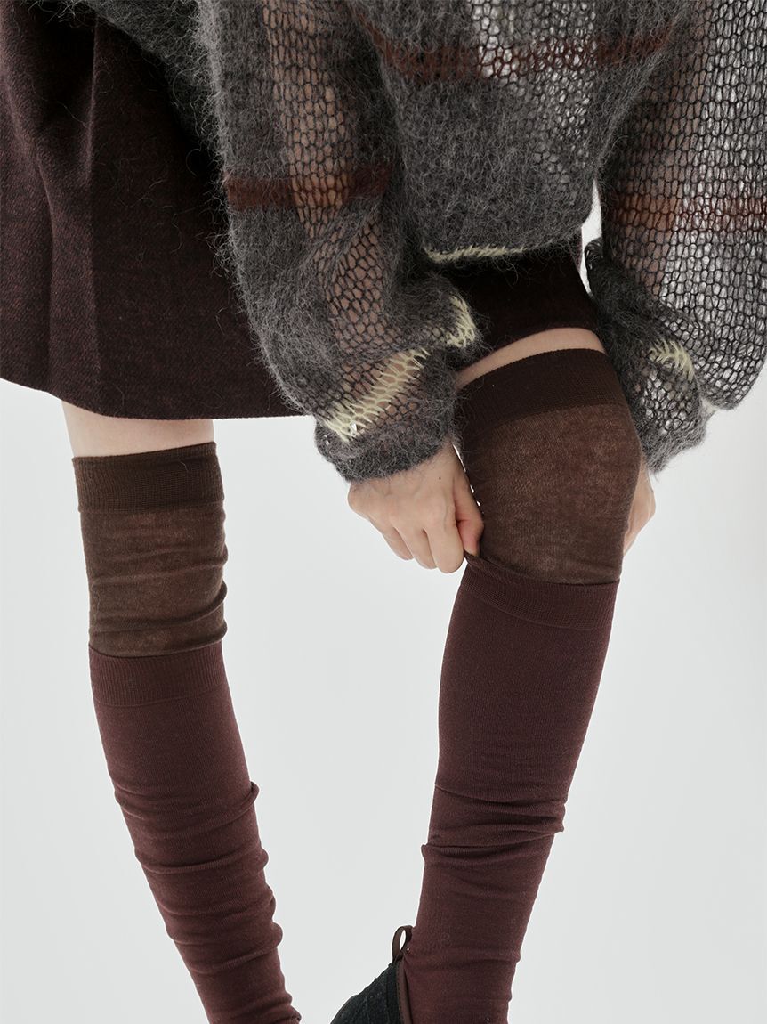 emmi atelier「コットンハイソックス」|ソックス|