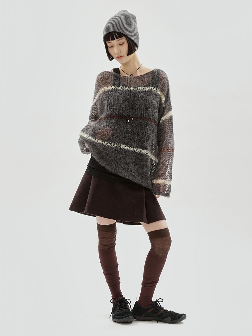 emmi atelier「セミシアーニーハイソックス」|ソックス|