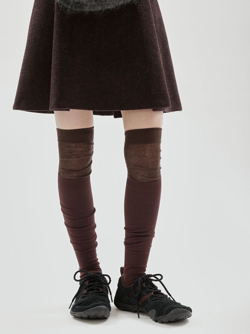 emmi atelier「セミシアーニーハイソックス」|ソックス|