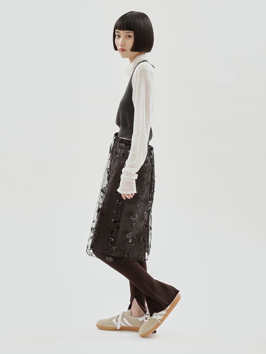 emmi atelier「リブニットレギンスパンツ」|レギンス・スパッツ|