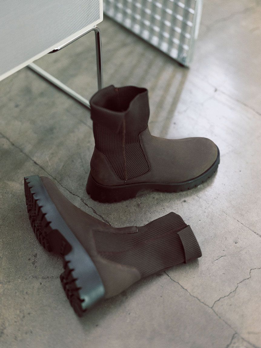 emmi atelier「ソックスブーツ」|ショートブーツ|