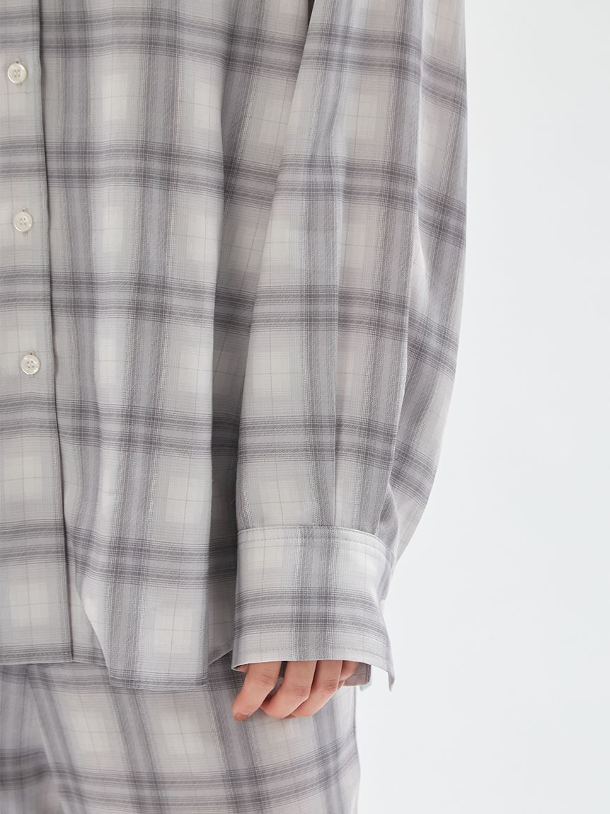 emmi atelier「マルチwayオーバーサイズチェックシャツ【セットアップ対応】」|シャツ・ブラウス|