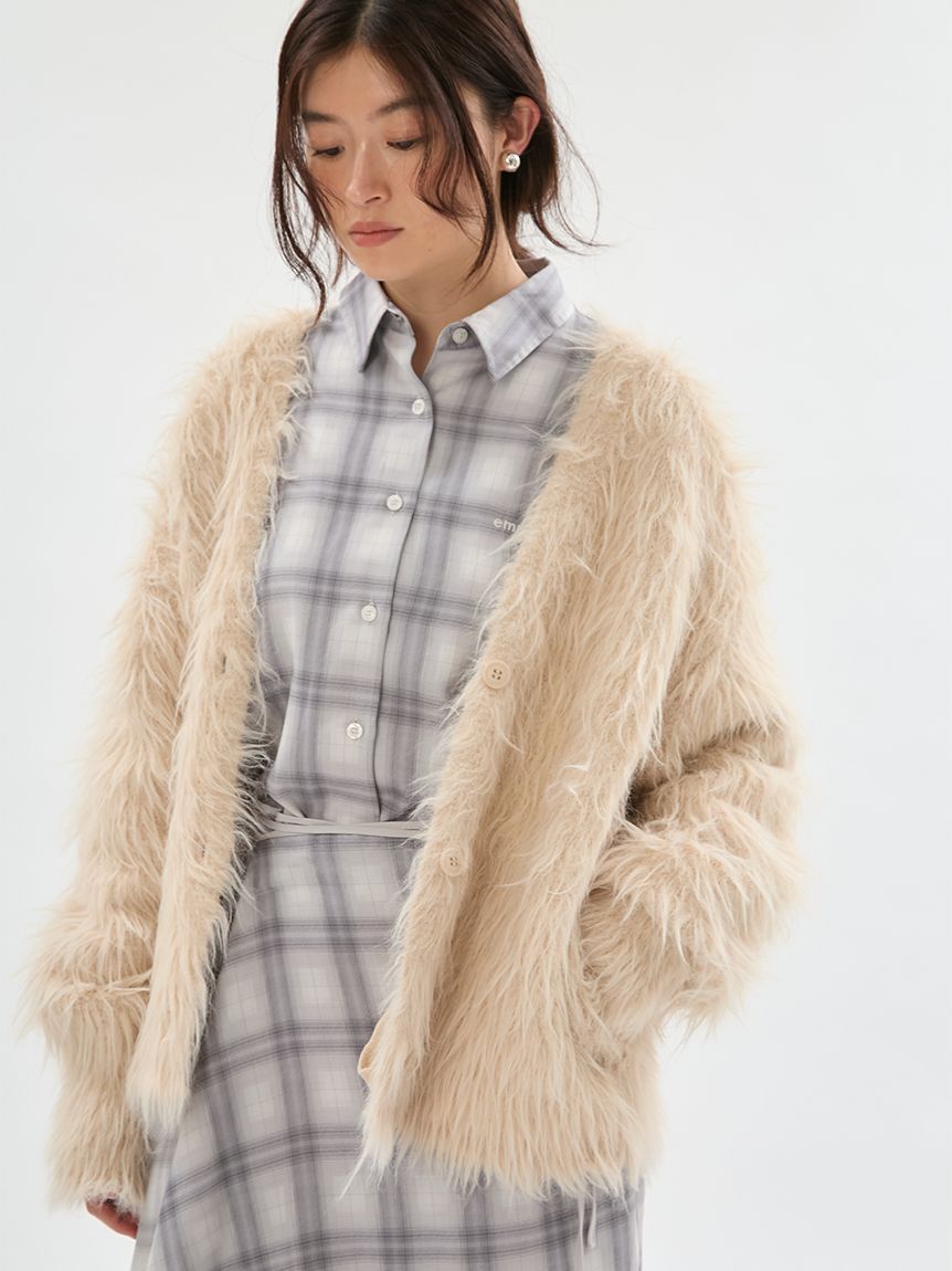 emmi atelier「マルチwayオーバーサイズチェックシャツ【セットアップ対応】」|シャツ・ブラウス|