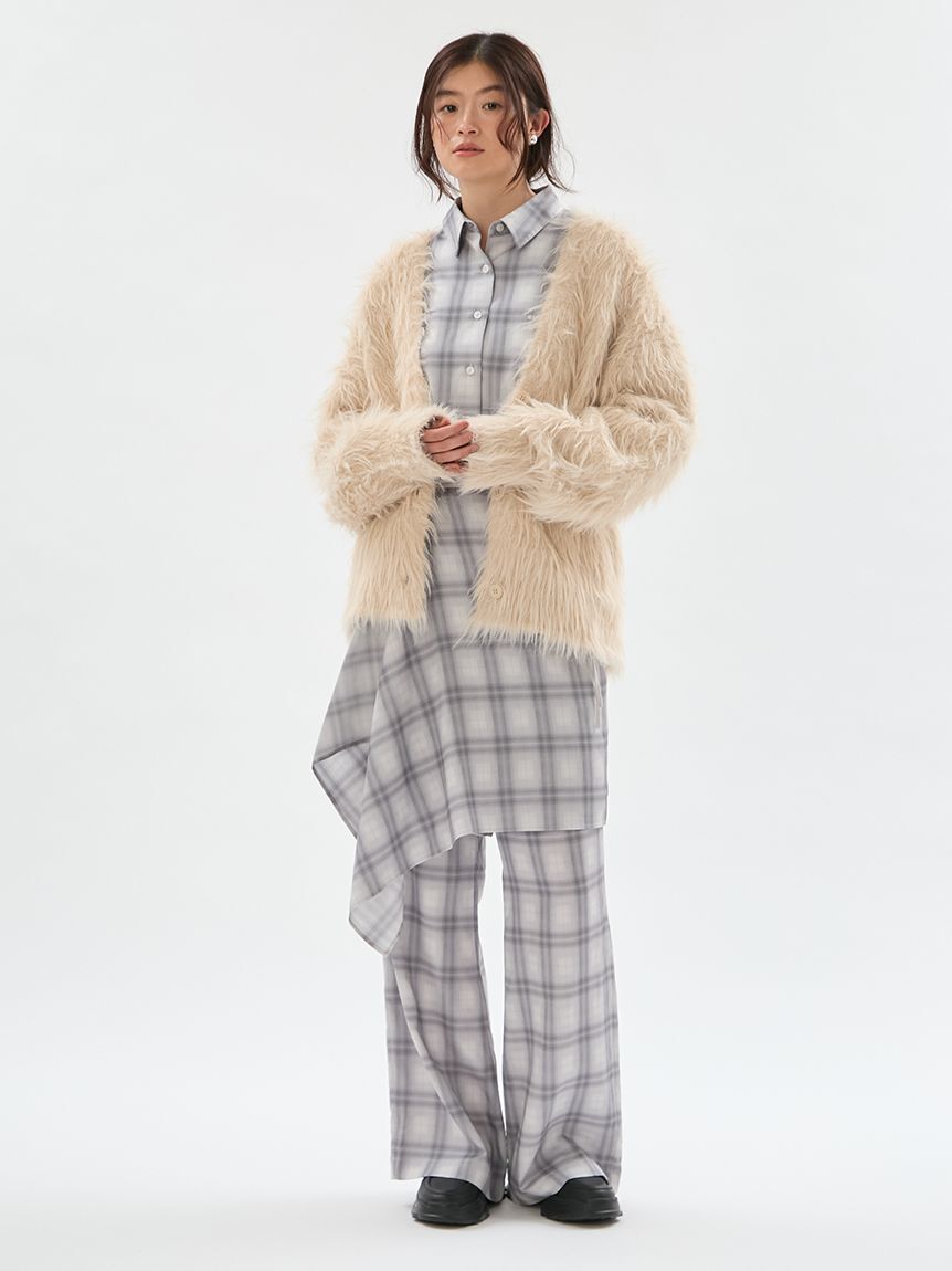 emmi atelier「マルチwayオーバーサイズチェックシャツ【セットアップ対応】」|シャツ・ブラウス|