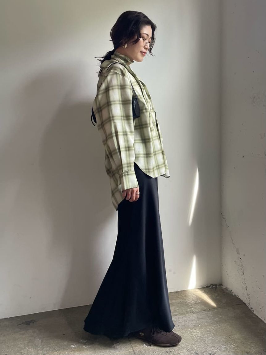 emmi atelier「マルチwayオーバーサイズチェックシャツ【セットアップ対応】」|シャツ・ブラウス|