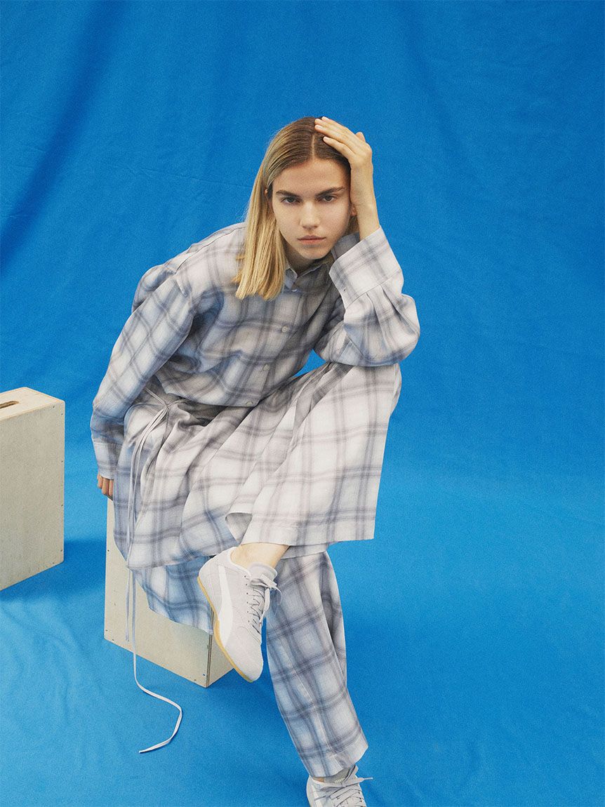 emmi atelier「マルチwayオーバーサイズチェックシャツ【セットアップ対応】」|シャツ・ブラウス|