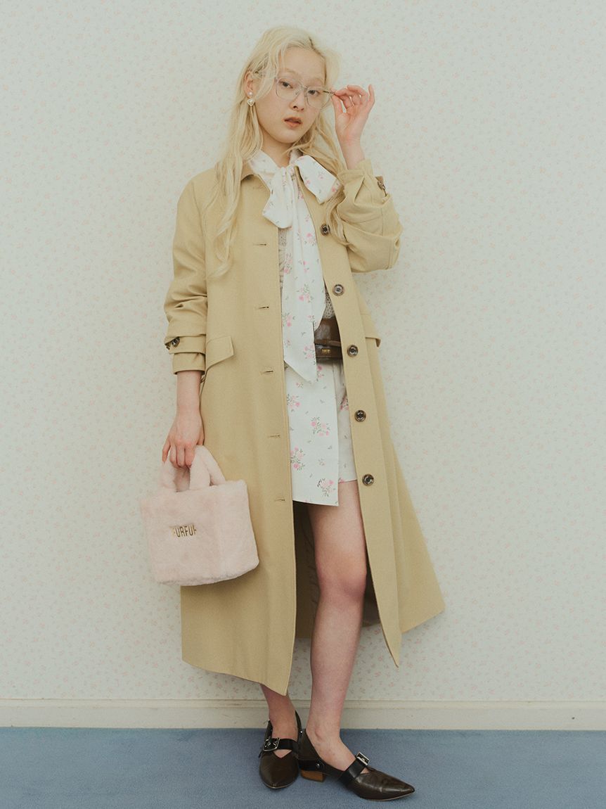 FURFUR「【WEB限定カラー】ダブルストラップバブーシュ」|パンプス|
