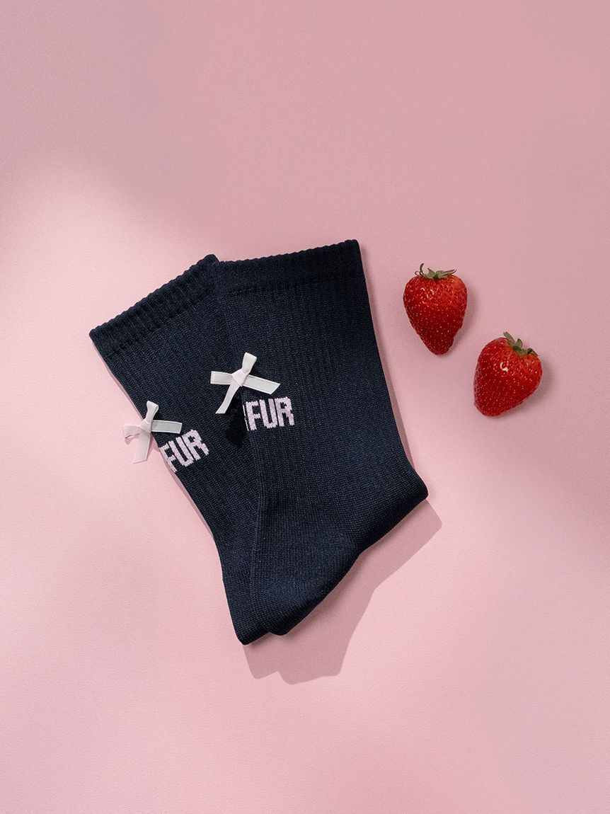 FURFUR「【限定カラー】リボンロゴソックス」|ソックス|