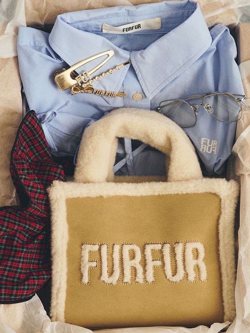 FURFUR「【WEB・一部店舗限定カラー】ムートンロゴトートバッグ」|トートバッグ|